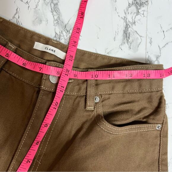 Clane brown dye boot cut denim jeans 11111-7312 Sz 2 - Picture 6 of 7